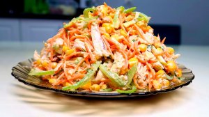 Очень вкусный САЛАТ из корейской моркови с майонезом. Рецепт вкусного УЖИНА.