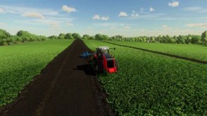 FS22 Малиновка. Колхоз. Ростсельмаш RSM 2375 с прицепным плугом Fortschritt B550 + B601