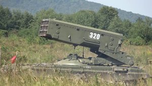 Стрельба из ТОС-1А «Солнцепек» в рамках КШУ в ЮВО