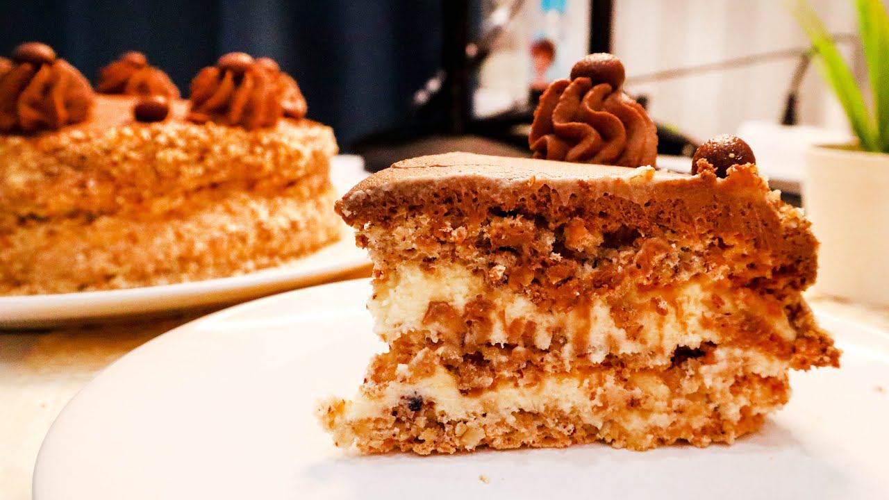 КИЕВСКИЙ ТОРТ по-домашнему САМОЕ НЕЖНОЕ БЕЗЕ