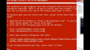 Decrypt Petya ransomware