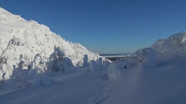 г.Кивакка зимняя, парк Паанаярви, Северная Карелия смотреть онлайн