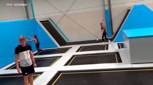 Сходили в батутный центр Saltos. Батуты. Батутный центр