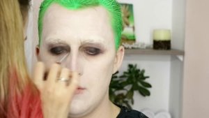 Макияж Джокера Джаред Лето. Отряд самоубийц. Джокер и Харли. Макияж на Хэллоуин