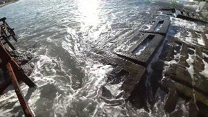 Зимняя ловля бычка и рыбы собаки  на Черном море.