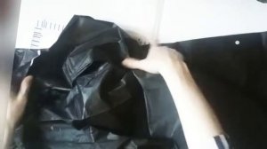 Дождевик, Черный плащ с капюшоном, утолщенный. Алиекспрес. Распаковка и обзор.
