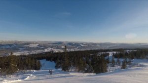 Горные лыжи в  Trysil (Норвегия) в 2018 году.