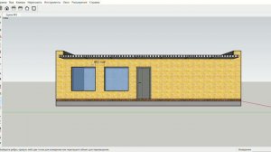 3D визуализация гаража в программе SketchUp