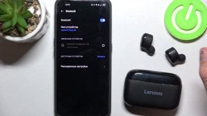 Как подключить наушники Lenovo True Wireless Stereo EarBuds HT18 к андроид устройству