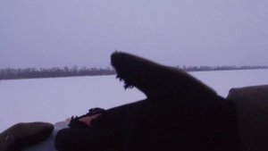 Его первая рыбалка.С братом сутки на льду с ночевкой и печкой в палатке.
