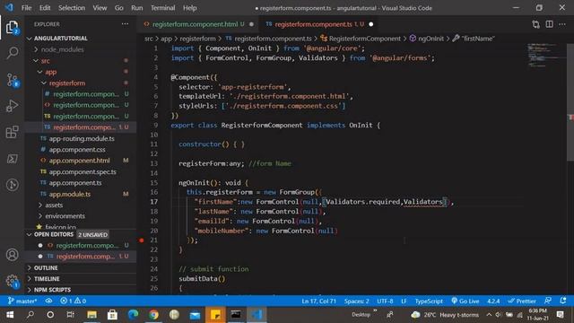 reactive form validation in angular | Angular tutorial смотреть онлайн
