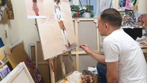 Художник рисует Портрет девушки | мастеркласс | Oil painting | Живопись маслом | Art Artist