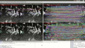 RANSAC - Line segments matching & Keypoints Matching  in a sequence of aerial thermal images