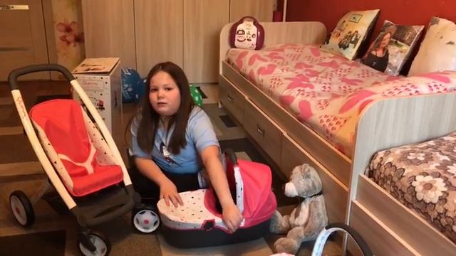 Детская коляска для кукол 3 в 1 Smoby MC&Quinny смотреть онлайн