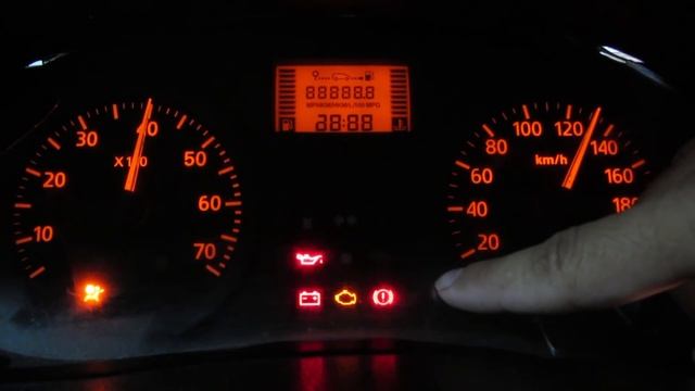 Режим самодиагностики щитка приборов на Рено Логан и Лада Ларгус смотреть онлайн