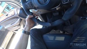 УСТАНОВКА ОПЛЕТКИ СО ШНУРОВКОЙ НА РУЛЬ Mercedes Benz GLS