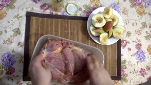 Мясо по королевски запеченная в мультиварке/Meat royally baked multivarka