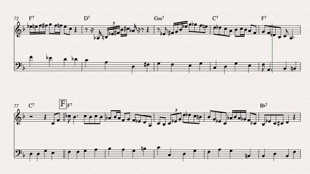 Charlie Parker - "Now's The Time" Full Transcription (Sax,Bass,Piano) смотреть онлайн