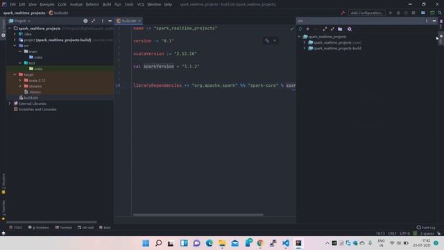 How to build the Spark project with SBT, Scala in intelliJ #3 смотреть онлайн