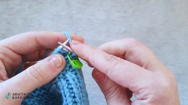 Бесшовные следки на двух спицах