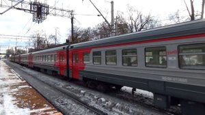 "После капремонта!" Электропоезд ЭД4М-0136 сообщением "Ипподром - Москва Казанский вокзал"