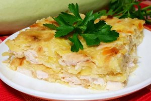САМЫЙ ПРОСТОЙ И ВКУСНЫЙ РЕЦЕПТ КУРИНОГО ФИЛЕ С КАРТОФЕЛЕМ, ЗАПЕЧЕННОГО ПОД СЫРНОЙ"ШУБКОЙ".