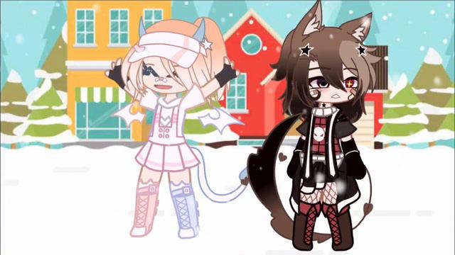 Меме «Первый снег ❄️ « гача клуб/лайф смотреть онлайн