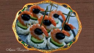 Рецепты простых канапе на шпажках