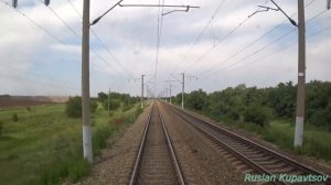 Поездка на поезде Саратов-Имеретинский Курорт из Морозовска в Сальск. Часть 2. Волгодонская-Сальск.