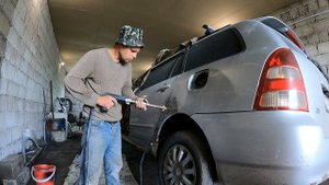 Очередной ремонт порогов, покраска......