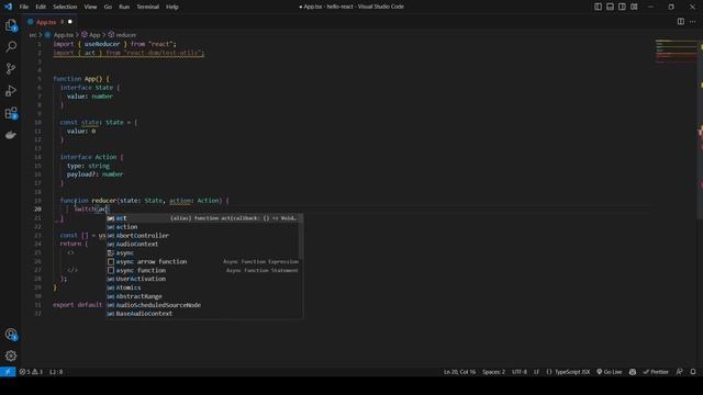 آموزش useReducer در ریاکت: مدیریت وضعیت با استفاده از Reducer با تایپ اسکریپت | youc code смотреть онлайн