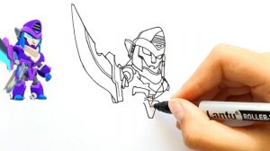 Drawing New Brawler Skin Mecha Mortis - Brawl Stars New Season