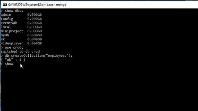 03 creating MongoDB database