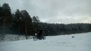 Трицикл из мопеда верховина, обзор, дрифт, покатушки.