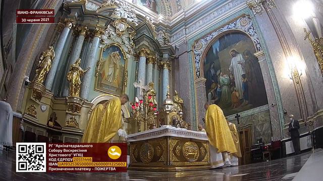 08:00 | БОЖЕСТВЕННА ЛІТУРГІЯ, МОЛЕБЕНЬ до Ісуса Христа | 30.06.2021 Івано-Франківськ УГКЦ