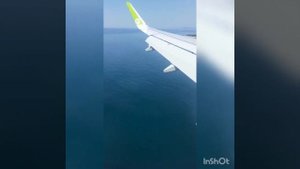Море,море...посадка самолета в аэропорту Геленджика.