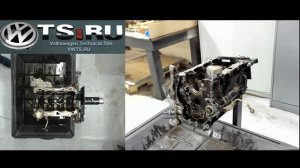 Разборка двигателя CDAB 1.8TSI
