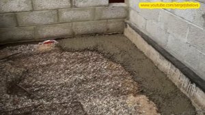 Веранда Часть-2 - Стены из керамзитобетонных блоков и Пол