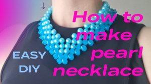 How to make pearl necklace/DIY/Tutorial//Мастер-класс/Колье