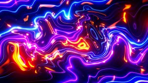 Анимированный абстрактный фон: Неоновые линии