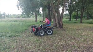 ZMT 4x4 mini tractor Как на самокате