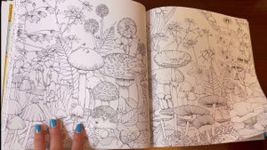 Garden of Fairytale Animals Coloring Book Flip Through ~ Kanoko Egusa