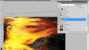 Видеоурок Photoshop CS5 - Огненный портрет