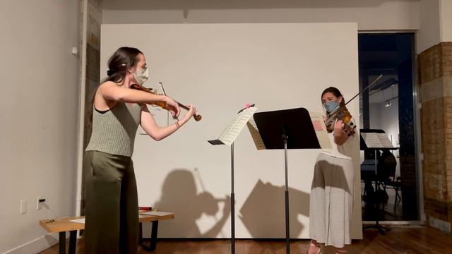 Rachael Keplin and Devin Copfer perform Mozart ViolinViola Duo in G Major