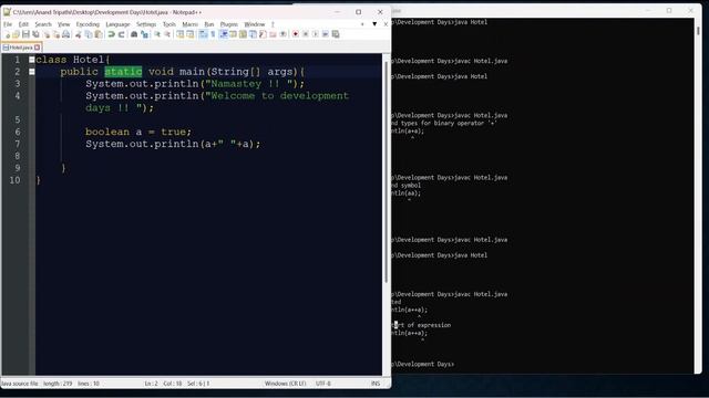 Core java Datatypes , Datatypes , variables , Detailed analysis of Data types and variable