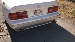 1995 Lexus LS 400 Straight Pipe Exhaust Sound