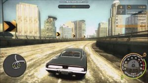 Need For Speed Most Wanted ~ Тачка Доминика Торетто ~ 350 км/ч ~ Уровень сложности - максимальный!