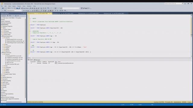 SQL Tutorial | SELECT, DISTINCT, WHERE, ORDER BY, TOP | SQL Basics | Beginners