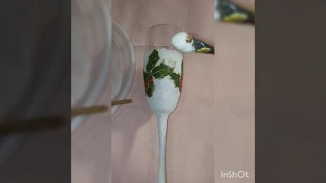 Декупаж новогоднего бокала /новогоднийдекор/поделки/  переделки/  декупаж/ поделкикновому году/