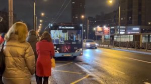 "Новёхонький!" Автобус Volgabus-4298.G4 (LNG) №7076 и троллейбус "Мегаполис" ТролЗа-5265.00 №1345